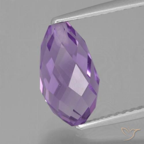 Medium Violet Amethyst Gem - 2.8ct Half-Drilled Briolette (ID: 456835)