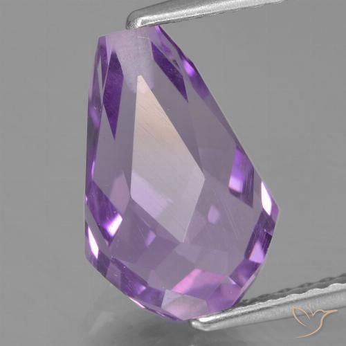 Medium Violet Amethyst Gem - 3.7ct Half-Drilled Briolette (ID: 457025)