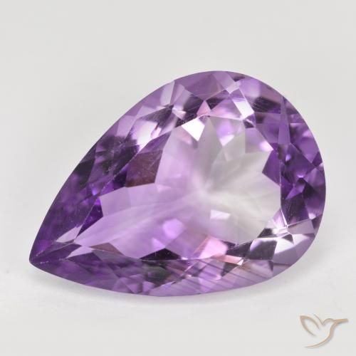 8.04 carat Pear Shape Amethyst Gemstone | loose Certified Amethyst from ...