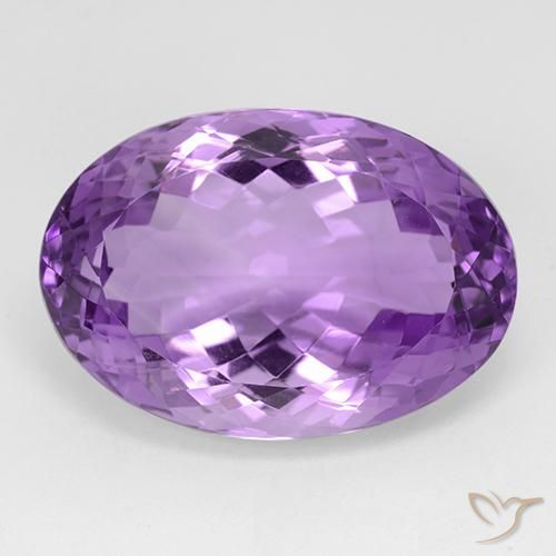 29.48 carat Oval Amethyst Gemstone | loose Certified Amethyst from ...