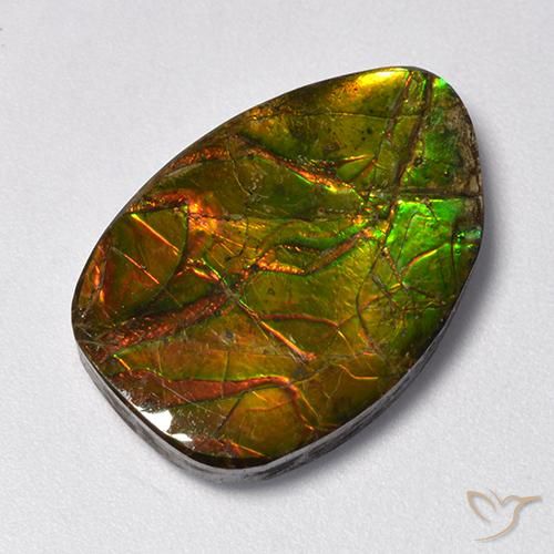 17.50 Cts fashion Natural Polished Ammolite Cabochon Loose Gemstone 20.8X14.5X4.8 MM EB49