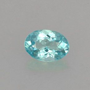 0.5 carat Oval 6.1x4.3 mm Blue Apatite Gemstone