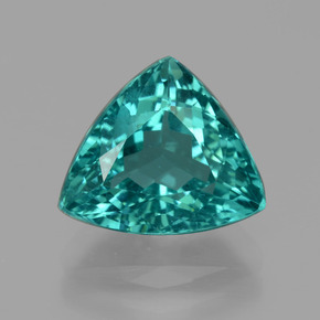 4.3 carat Trillion 11.3x9.8mm 0 Blue Apatite Gemstone