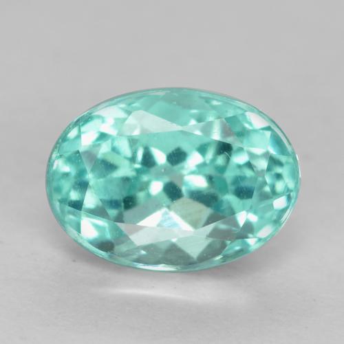 1.17ct Blue Green Apatite Gemstone | Oval Cut | 6.8 x 5 mm | GemSelect