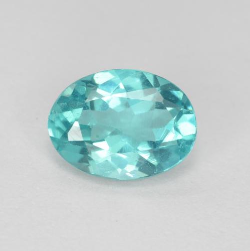 0.8 carat Oval 6.9x5.2 mm Turquoise Apatite Gemstone