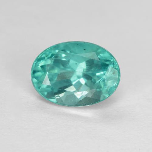 Turquoise Apatite 1.1ct Oval from Madagascar Gemstone