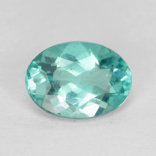 Turquoise Apatite 0.8ct Oval from Madagascar Gemstone
