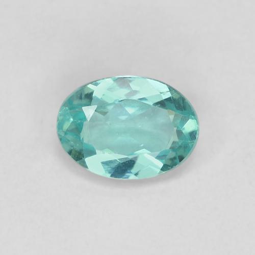 Loose 0.82 ct Oval Turquoise Apatite Gemstone for Sale, 7 x 5.1 mm ...