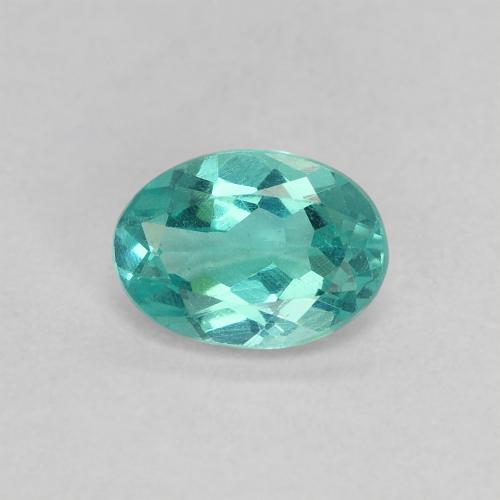 Loose 0.75 ct Oval Turquoise Apatite Gemstone for Sale, 6.7 x 4.8 mm ...