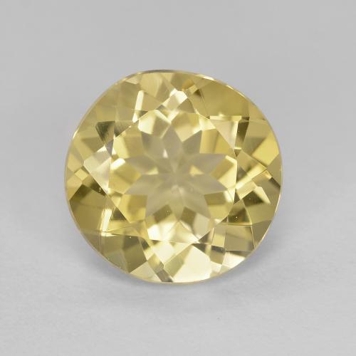 Tuscany Yellow Берилл Камень - 2.6ct Круглая Фасетная Огранка (ID: 595025)