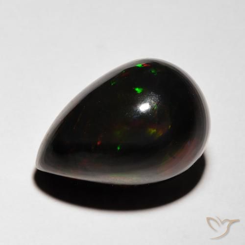 5.96 carat Pear Black Opal Gemstone