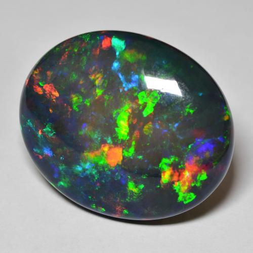 Shop 51.23ct Oval Black Opal Gemstone | 33 x 27.5 mm | GemSelect