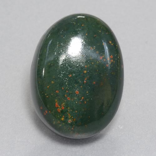 18.1ct Spotted Green Bloodstone Gem from Madagascar