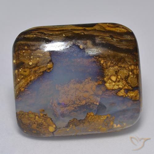 21.05 ct Cushion Boulder Opal, 21.8 x 18.8 mm From Australia