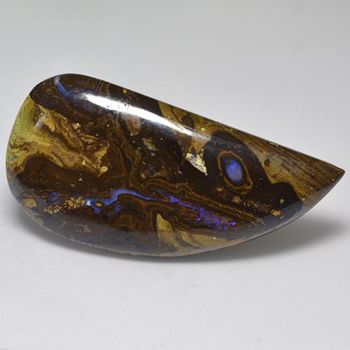 Multicolore Opale Boulder gemme - 41.4ct Cabochon fantaisie (ID: 523724)