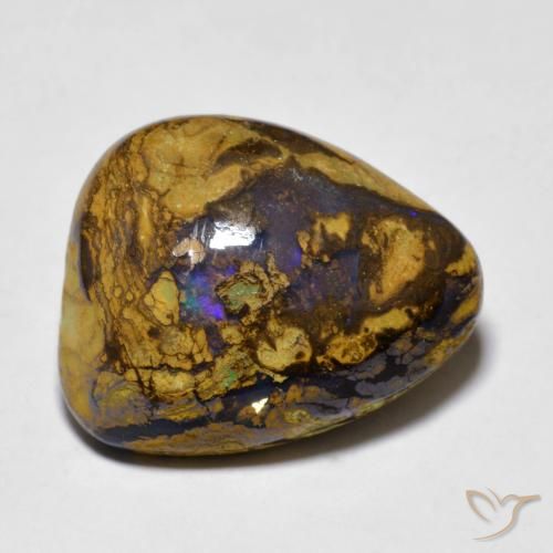 マルチカラー ボルダーオパール 宝石 - 11.2ct ファンシーカボション (ID: 627970)