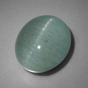 Green Cat's Eye Aquamarine 6.5ct Oval from Madagascar Natural and ...