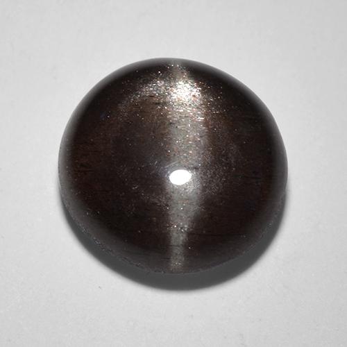 Black Cat\'s Eye Scapolite 2.6ct Round From Madagascar Gemstone