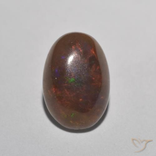 0.91ct Oval Chocolate Opal Gemstone | 8.9 x 6.2 mm | GemSelect