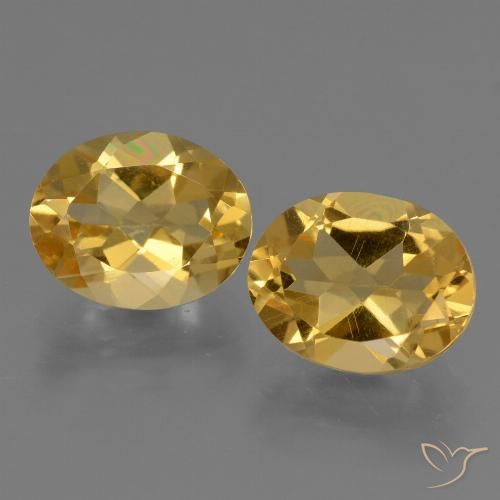 Deep Golden Orange Citrino Gem - 2.4ct Ovale sfaccettato (ID: 433864)