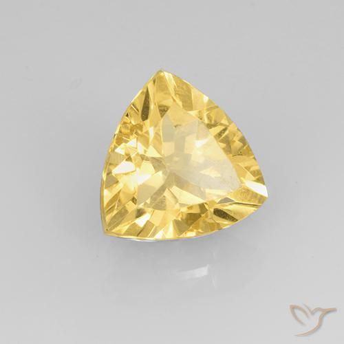 Citrine Facetted Trillion store Shape Semi-Precious Gemstone-CTR-02