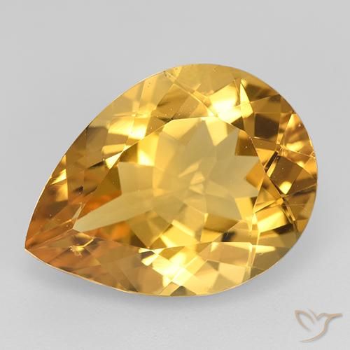 Natural Certified hot Golden Yellow Citrine 29.05 Ct Loose Gemstone For Ring Use