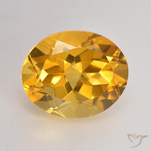 3.71 carat Yellow Citrine Gemstone | Oval loose Citrine from Brazil ...