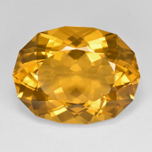 Brun doré Citrine gemme - 19.3ct Fancy Cut (ID: 597638)
