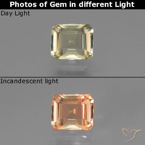 0.95 ct Octagon Cut Color-Change Diaspore, 5.9 x 5 mm From Turkey