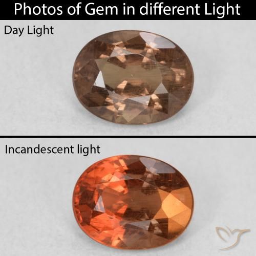 Natural Red Orange Color Change Garnet | popular Color Change Garnet Oval | Natural Garnet | Loose Gems | 1.68 Cts | Free Shipping | Perfect Jewlry