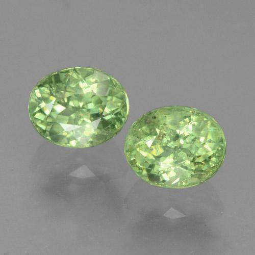 Forêt verte Grenat Démantoïde gemme - 0.4ct Ovale facette (ID: 458546)