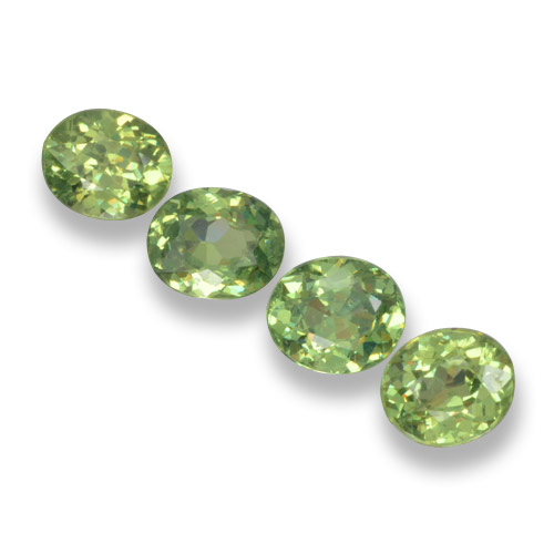 Verde bosque Granate Demantoide Gema - 0.5ct Forma ovalada (ID: 461517)