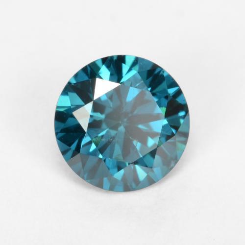 Turquoise Diamond 0.3 Carat Round from Brazil Gemstone