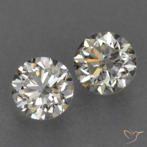 0.17ct White Diamond Gemstones | Diamond Cut | 2.7 mm | GemSelect