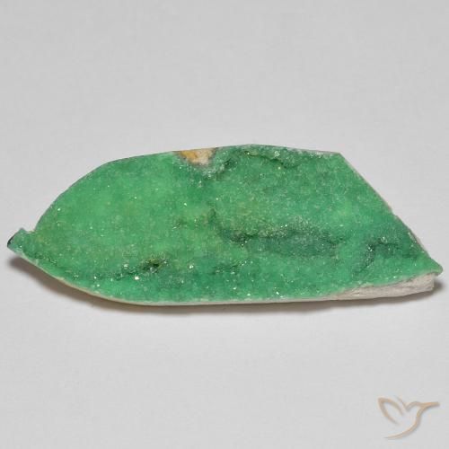 12.46 ct Odd Shaped Druzy Variscite, 34.1 x 12.5 mm From Argentina