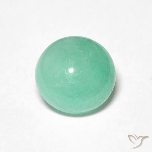 1.04 carat Round Cabochon Emerald Gemstone | loose Certified Emerald ...