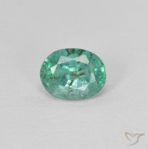 0.47 carat Oval Emerald Gemstone, loose Certified Emerald from Colombia,  Natural Gem, 5.3 x 4.1 mm