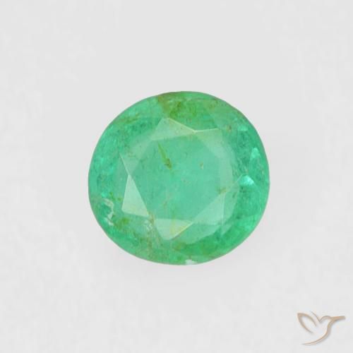 0.17 Carat Round Emerald Gemstone 