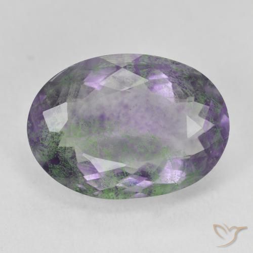 14.03 carat Oval Fluorite Gemstone | loose Certified Fluorite from ...