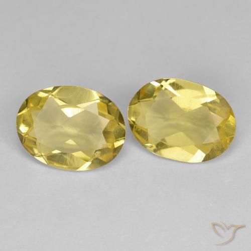 Loose Golden Beryl 1.97ctw Light Yellow Golden Beryl Gemstones for Sale ...