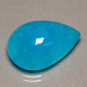 13.6 carat Pear 18.3x12.6 mm Blue Hemimorphite Gemstone