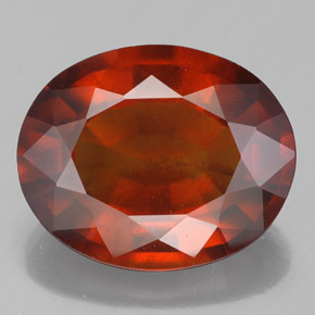 Orange Hessonite Garnet 5.9ct Oval from Madagascar Gemstone