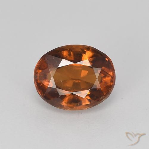 1.52 carat Orange Hessonite Garnet Gemstone | Oval loose Hessonite ...