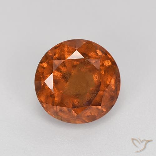 Hessonite Garnet Oval 11x10mm Single Piece 5.88 Carat, January Birthstone, Deep Orange sale Color, Carbuncle, Cinnamon Stone (33191)