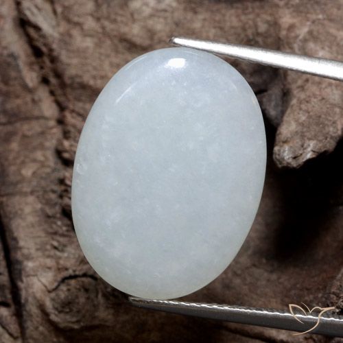 Loose 9.95 ct Oval Gray Jadeite Gemstone for Sale, 19.5 x 14.5 mm