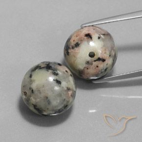 Multicolor Jaspe Gema - 12.8ct Esfera perforada (ID: 361818)