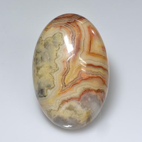 Multicolor Jasper 62.7ct Oval from Indonesia Natural and Untreated Gemstone