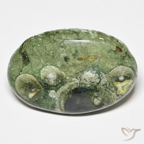 Amazing Natural Oval Shape Green Jasper Untreated Loose Gemstone