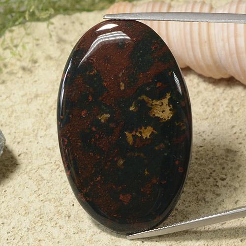 Buy 42.45ct Oval Cut Jasper Gemstone | 40.6 x 25.8 mm | GemSelect