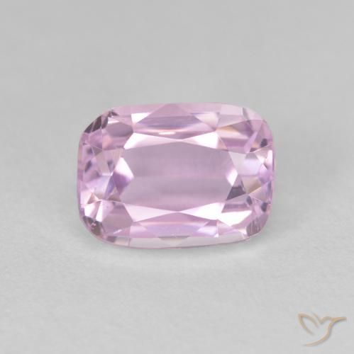 7.52 ct pink rutilated Kunzite - cushion checkerboard cut - loose gem 2024 - natural - Brazil spodumene with rutile